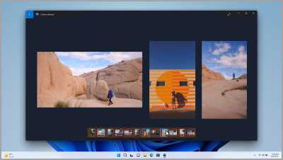 Otwórz obrazy obok siebie w aplikacji Zdjęcia.